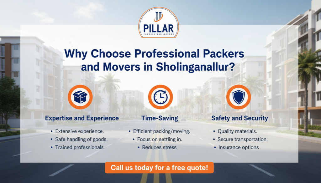 Why Choose Professional Packers and Movers in Sholinganallur?