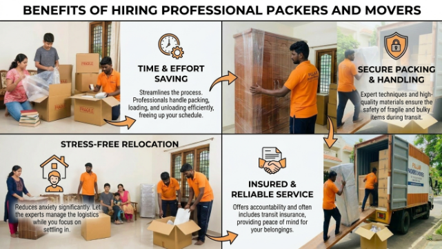 Benefits of Hiring Professional Packers and Movers