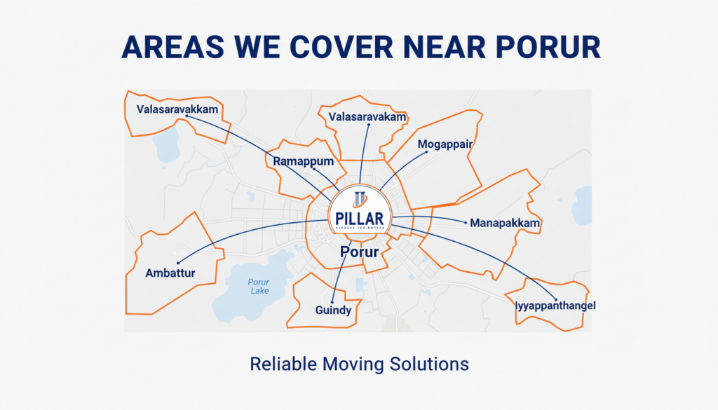 Areas We Cover Near Porur