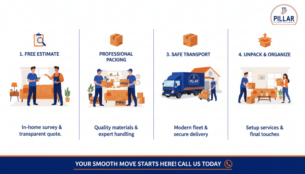 Step-by-Step Moving Process
