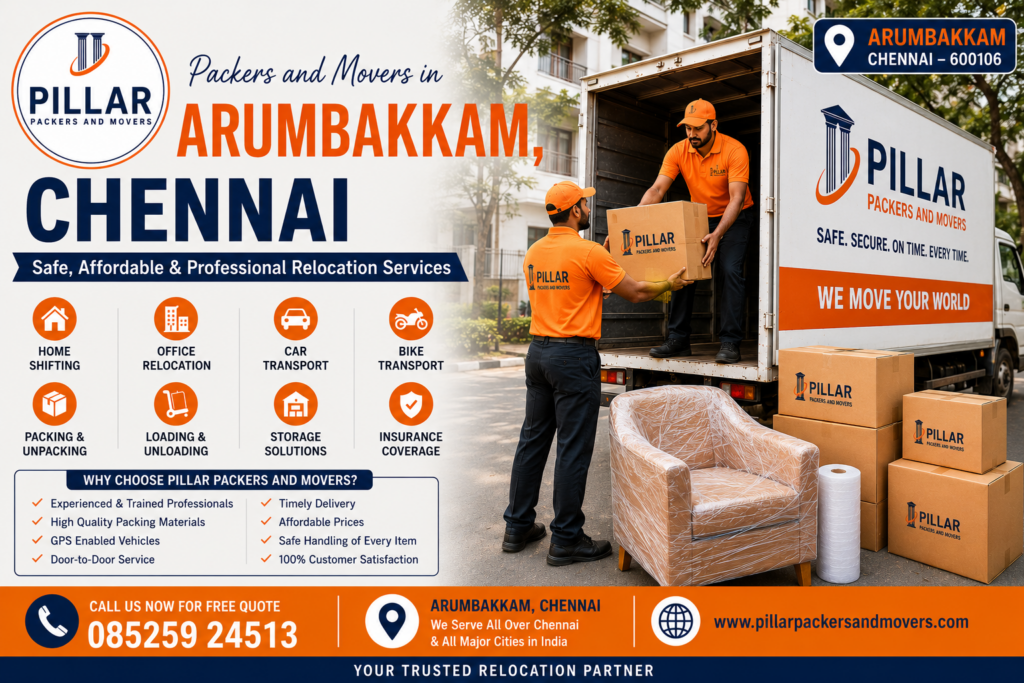 Packers and Movers in Arumbakkam, Chennai