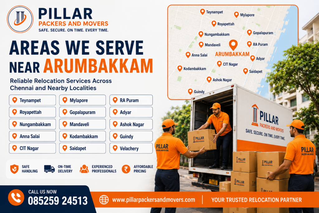 Areas We Serve Near Arumbakkam