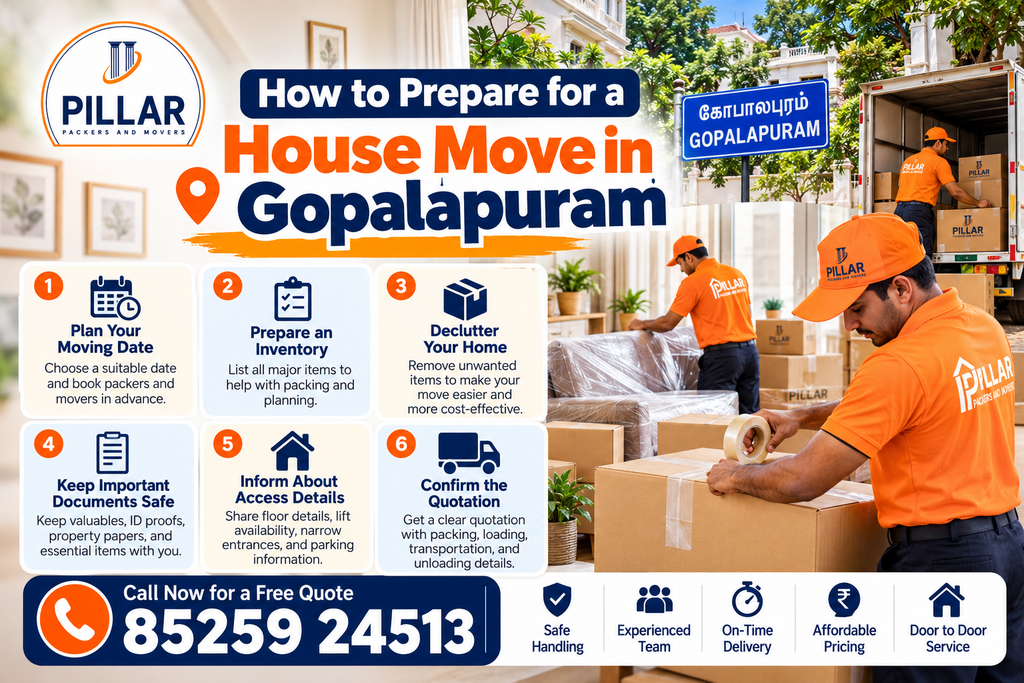 How to Prepare for a House Move in Gopalapuram